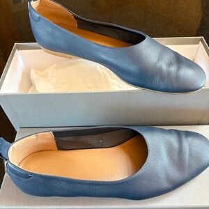 Women's Everlane Leather "The Day Glove" in Navy, Size 7.5 M